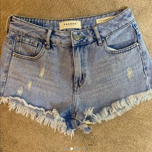 Pacsun High Rise Festival Jean Shorts